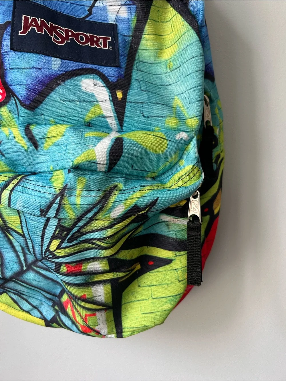 JanSport High Stakes Polyester Multi Graffiti School Backpack Colorful